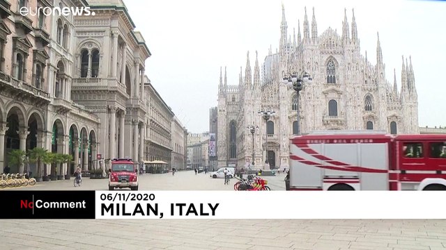 تصاویری از میلان ایتالیا در موج دوم ویروس‌کرونا