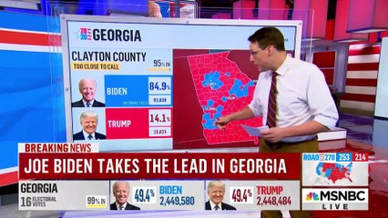 Joe Biden Takes The Lead In Georgia