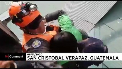 Guatemala army rescues flood victims after Hurricane Eta