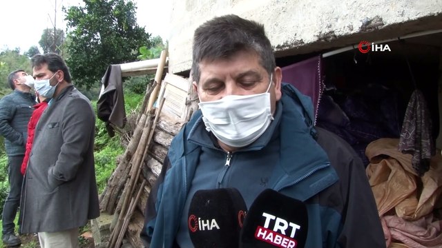 Rize'de heyelan: 5 ev boşaltıldı