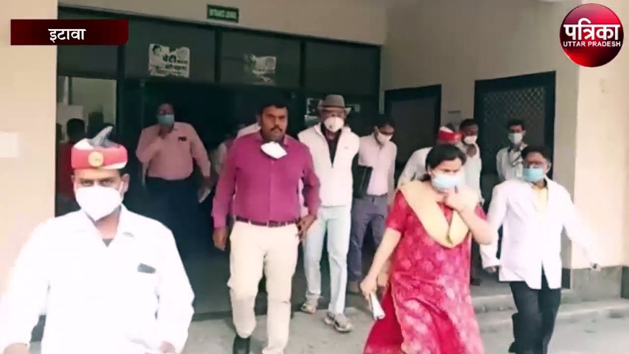 इटावा डीएम ने कोविड अस्पताल का किया निरीक्षण