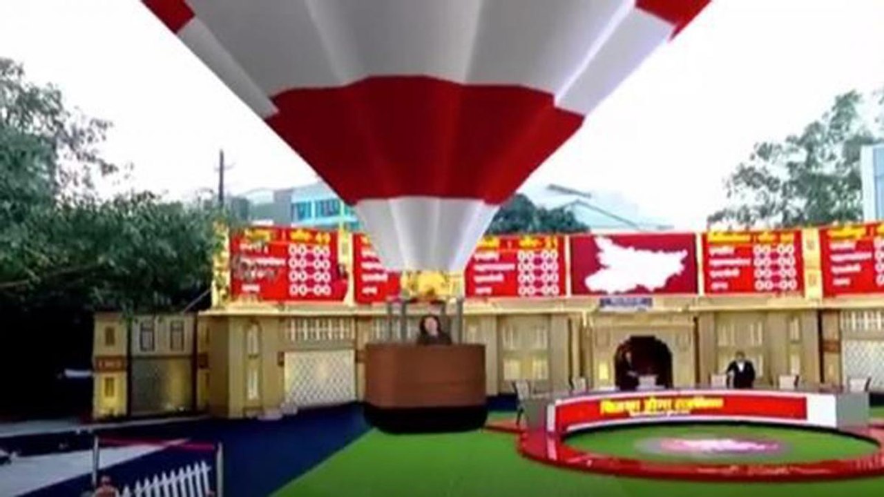 Power of technology: Sweta reach studio in Hot Air Balloon