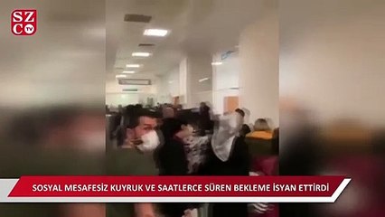 Hastanede corona testi izdihamı!