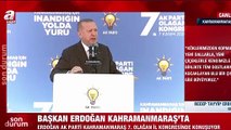 Erdoğan, yazarımız Abdürrahim Karakoç'un ‘Hak yol İslam yazacağız’ şiiri ile hitap etti