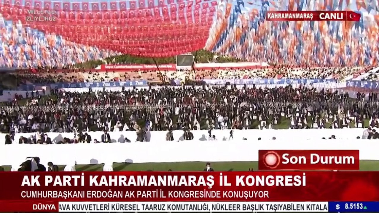 Erdoğan, yazarımız Abdurrahim Karakoç'un ‘Hak yol İslam yazacağız’ şiiri ile hitap etti