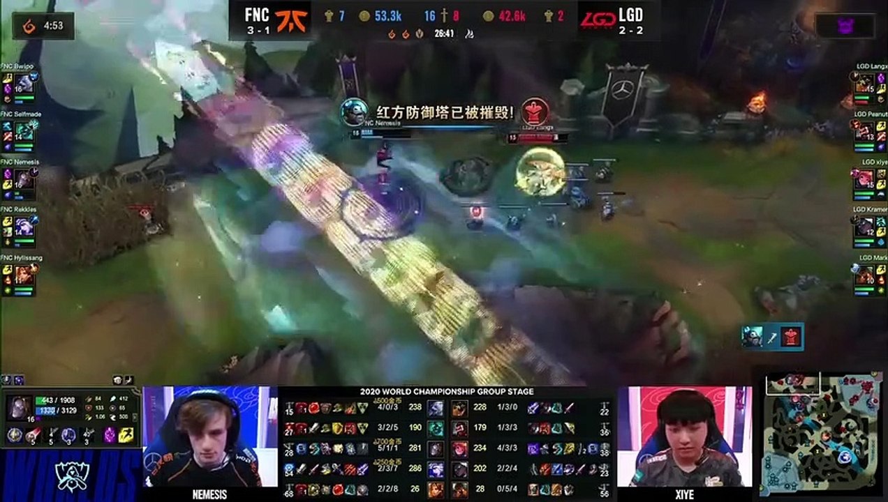 万博电竞区FNC碾压LGD