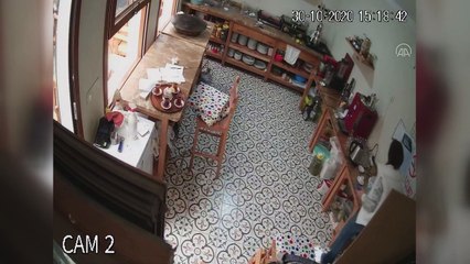 Seferihisar'daki kısmi tsunami, kameralara yansıdı (2) - İZMİR