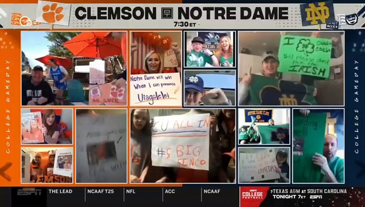 College Gameday   Brian Kelly 1-vs-1 Kirk Herbstreit  reacts to  Clemson vs Notre Dame Week 10