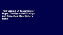 Full version  A Testament of Hope: The Essential Writings and Speeches  Best Sellers Rank : #4