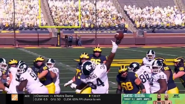 College Gameday Jim Harbaugh & Kirk Herbstreit 'reacts to' Michigan vs Indiana Week 10