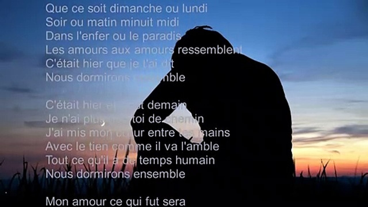 Nous dormirons ensemble - Poème - Louis Aragon