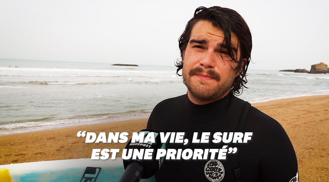 Ces surfeurs qui bravent le confinement au Pays basque