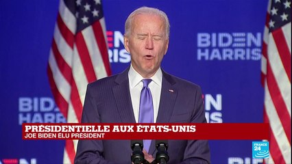 Fin de l'attente, Joe Biden élu 46e président des États-Unis selon AP