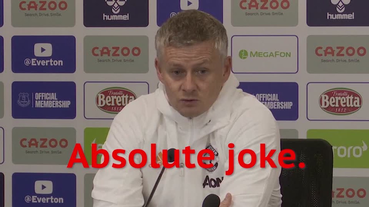 ‘Absolute joke!’ - Solskjaer fumes at Premier L...