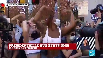 Les célébrations se multiplient dans plusieurs villes des Etats-Unis après la victoire de Joe Biden