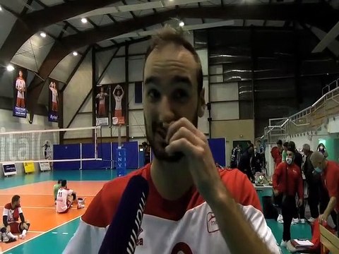Raphael Attié capitaine de Martigues Volley après la défaite contre Fréjus