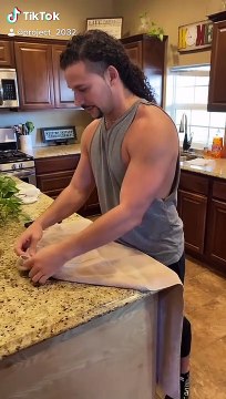 Guy Has a Special Way of Folding Towels