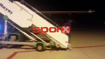 Trabzonspor'un uçağına rüzgar engeli