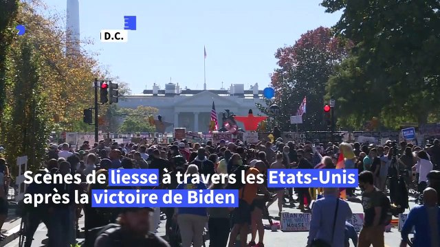 Scènes de liesses à travers les Etats-Unis après la victoire de Biden