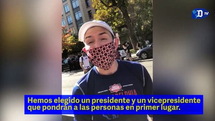 Seguidor de Joe Biden opina desde Washington DC