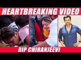 Actor Arjun's Final Kiss of Good Bye to Nephew Chiranjeevi Sarja | Meghna | RIP Chiranjeevi