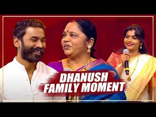 Dhanush Makes his Mom & Sister Proud on Stage | #HappyBirthdayDhanush