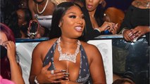 Megan Thee Stallion's New Metallic Red Manicure