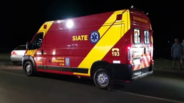 Motociclista fica ferido em acidente de trânsito na Avenida das Pombas