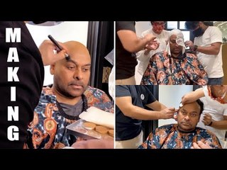 Chiranjeevi turns Motta Boss | Make Over Video