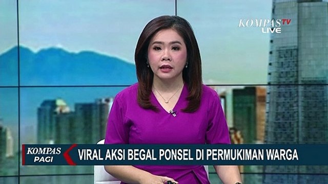Viral Aksi Begal Ponsel di Pemukiman Warga