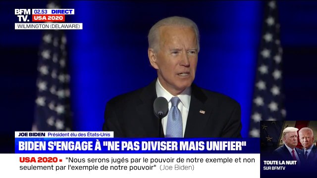 Joe Biden: Nous serons jugés par le pouvoir de notre exemple, et non seulement par l'exemple de notre pouvoir