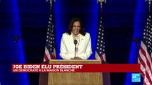 REPLAY - Discours de Kamala Harris, vice-présidente élue des États-Unis
