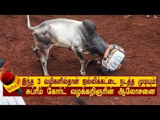 'இந்த 3 வழிகளில்தான் ஜல்லிக்கட்டை நடத்த முடியும்!’