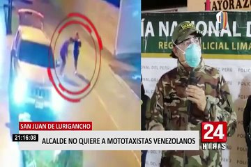 Alcalde de SJL no quiere a mototaxistas extranjeros en su jurisdicción