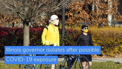 Illinois governor isolates after possible COVID-19 exposure, and other top stories in US news from November 08, 2020.
