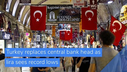 Turkey replaces central bank head as lira sees record lows, and other top stories in business from November 08, 2020.