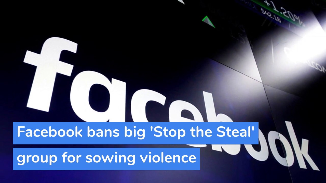 Facebook bans big 'Stop the Steal' group for sowing violence, and other top stories in technology from November 08, 2020.