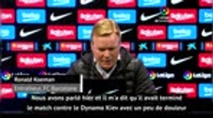 9e j. - Koeman explique pourquoi Messi a débuté sur le banc