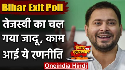 Télécharger la video: Bihar Exit Poll 2020 : बिहार चुनाव में Tejashwi Yadav की आंधी,काम आई ये रणनीति | वनइंडिया हिंदी