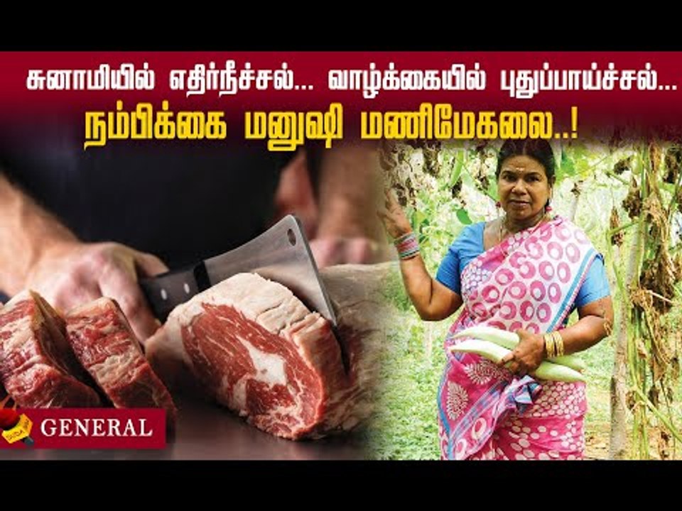 கறிக்கடை வேலை.. கடுமையான உழைப்பு.. நம்பிக்கை மனுஷி மணிமேகலை! #inspiration