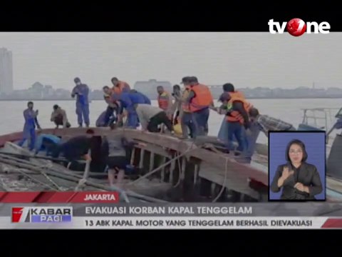 13 ABK Kapal Motor yang Tenggelam Berhasil Diselamatkan