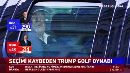Biden'ın zaferinin ardından Trump ilk kez görüntülendi