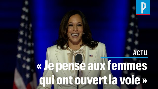 Kamala Harris : « Je suis la première vice-présidente, mais pas la dernière »