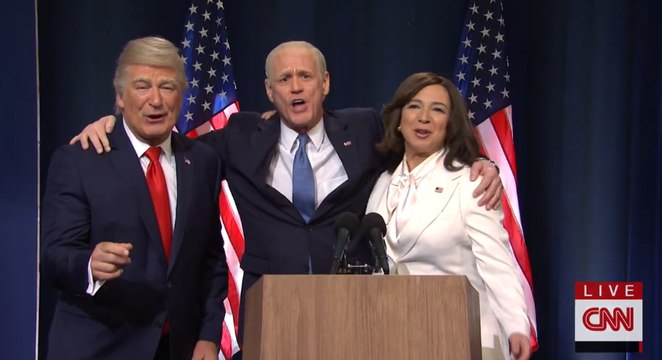 SNL : Jim Carrey & Alec Baldwin - Joe Biden Wins & Donald Trump as Macho Man
