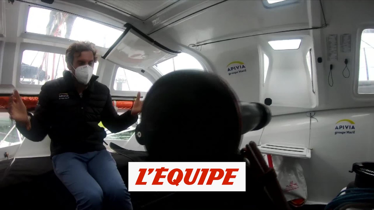 Charlie Dalin présente le cockpit d'Apivia - Voile - Vendée Globe