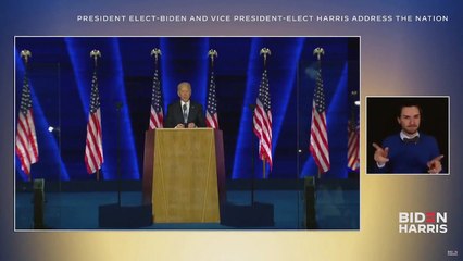 下载视频: U.S. President-elect Joe Biden and Kamala Harris delivers remarks