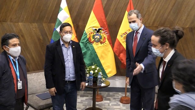 El Rey Felipe VI se reúne con Arce antes de su asunción como presidente