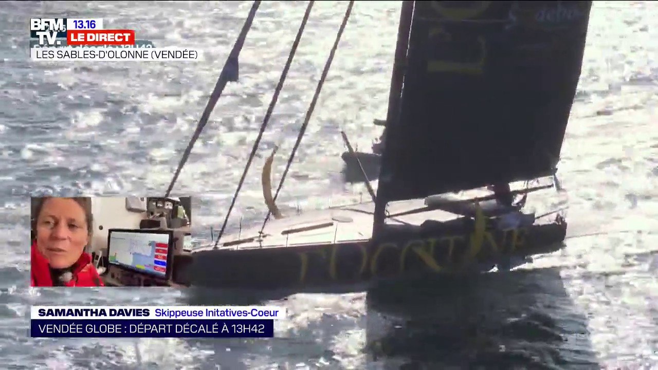 Samantha Davies (skippeuse Initiatives-Coeur): "C'est incroyable de se dire qu'on va partir faire le tour du monde"