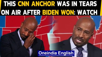 CNN Anchor Van Jones breaks down in tears on air as Joe Biden wins: watch | Oneindia News