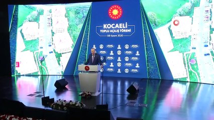 Cumhurbaşkanı Erdoğan toplu açılış törenine katıldı